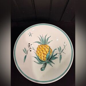Vintage Denmark White Textured Platter Bowl Mid Century